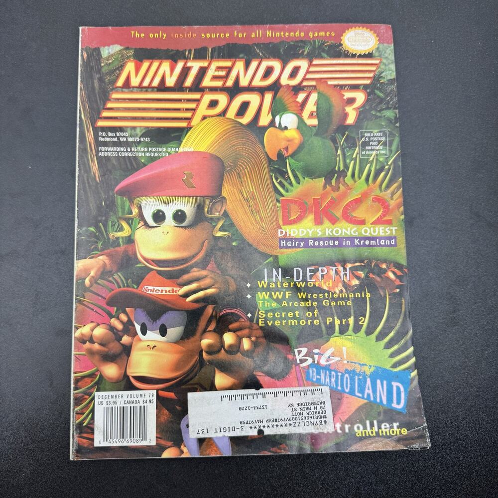 Nintendo Power Magazine Vol 79 December 1995 DKC2 Diddy's Kong Quest SNES VB